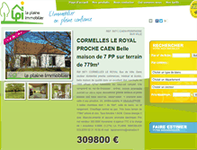 Tablet Screenshot of laplaine-immobilier.com